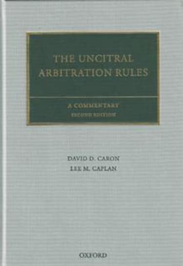 Gar Article Book Review The Uncitral Arbitration Rules A - 