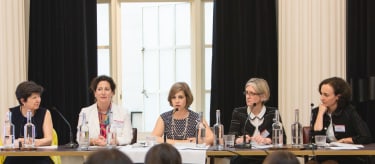 From left to right: Lucinda Low, Olivia Radin, Katherine Lemire, Susannah Cogman and Martina de Lind van Wijngaarden. GIR Live: How to keep the cost of monitorships down