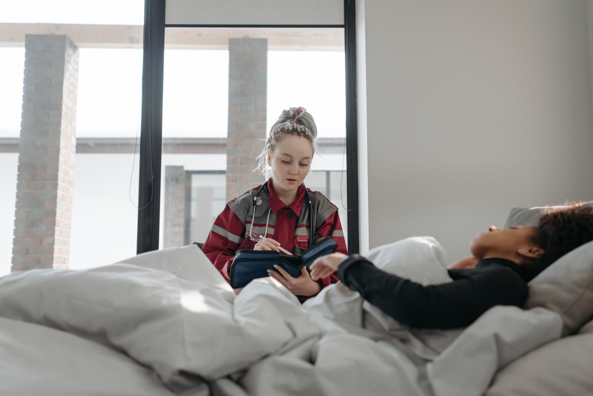 Healthcare & care — Clock in for the shift or visit