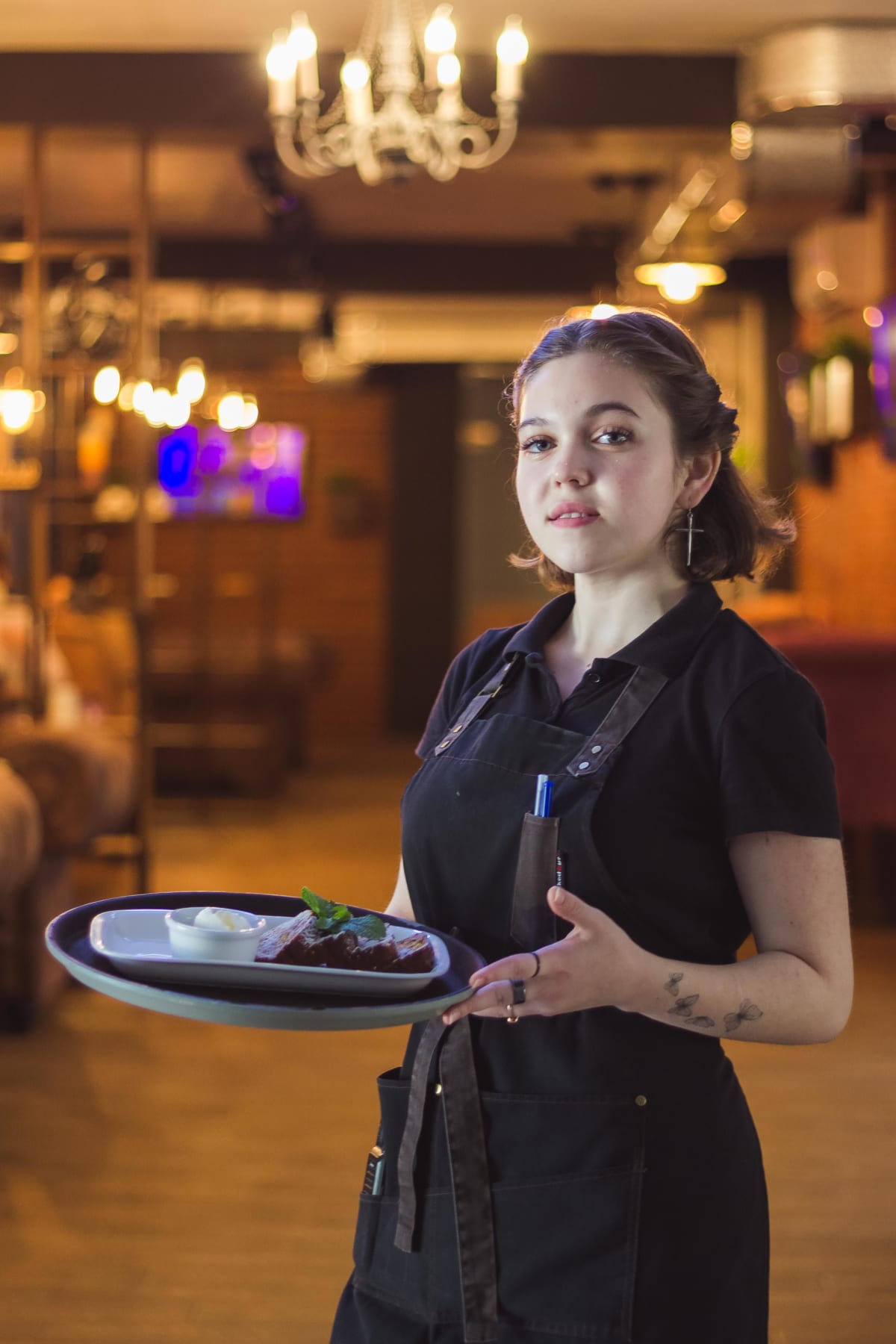Hospitality — Staff clock in for service