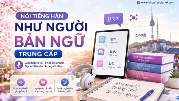 Khóa Học Nói Tiếng Hàn Như Người Bản Ngữ - Trung Cấp