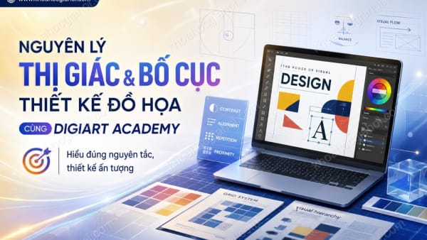 Khóa Học Nguyên Lý Thị Giác & Bố Cục Thiết Kế Đồ Họa Cùng Digiart Academy