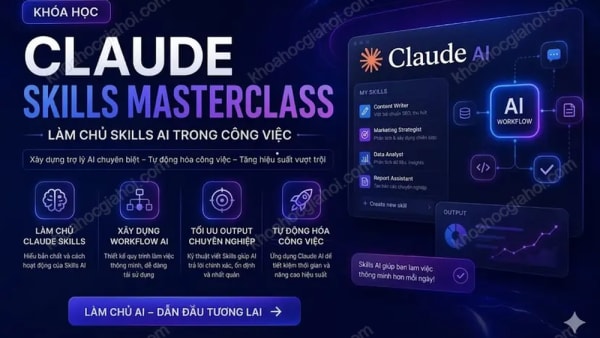 Khóa Học Claude AI Skills – Tự Động Hóa Và Nâng Cao Hiệu Quả Trong Công Việc