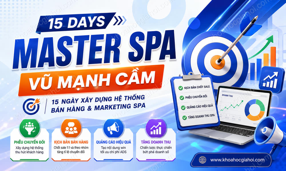 Khóa Học 15 Days Master Spa Vũ Mạnh Cầm