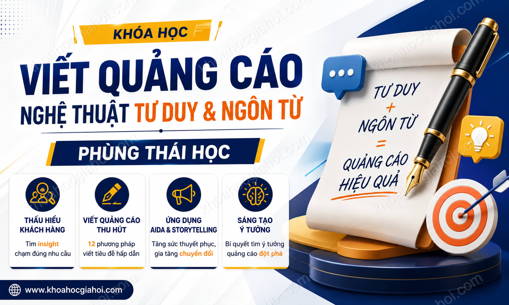 Khóa Học Viết Quảng Cáo – Nghệ Thuật Của Tư Duy Và Ngôn Từ – Phùng Thái Học