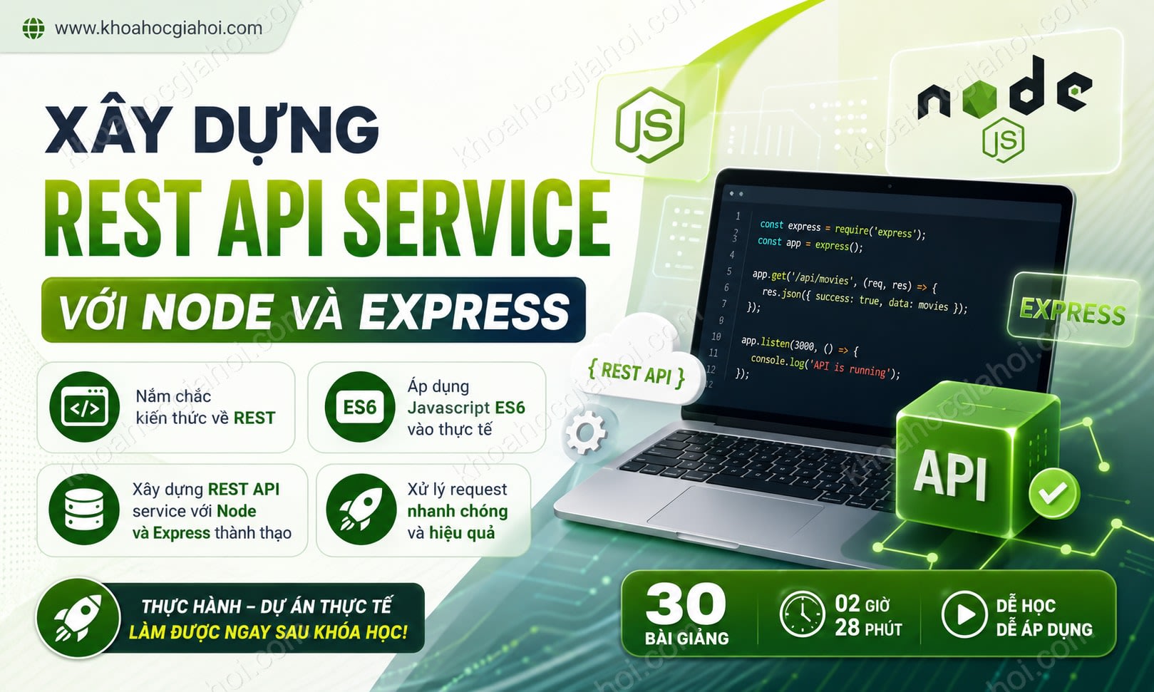 Khóa Học Xây Dựng REST API Service Với Node Và Express