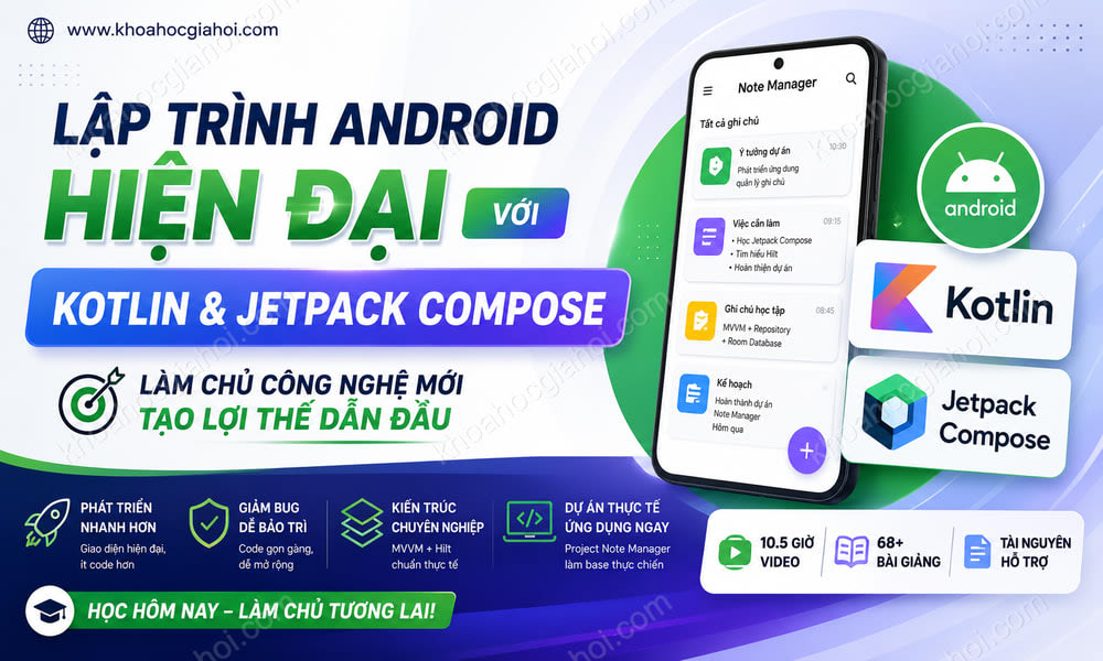 Lập Trình Android Hiện Đại Với Kotlin Và Jetpack Compose