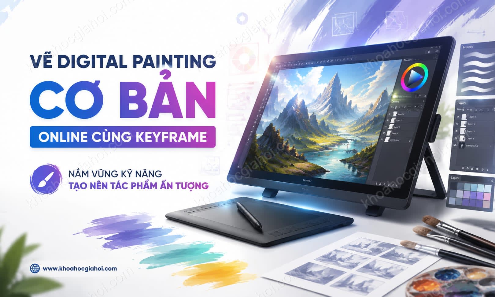 Khóa Học Vẽ Digital Painting Cơ Bản Online Cùng Keyframe