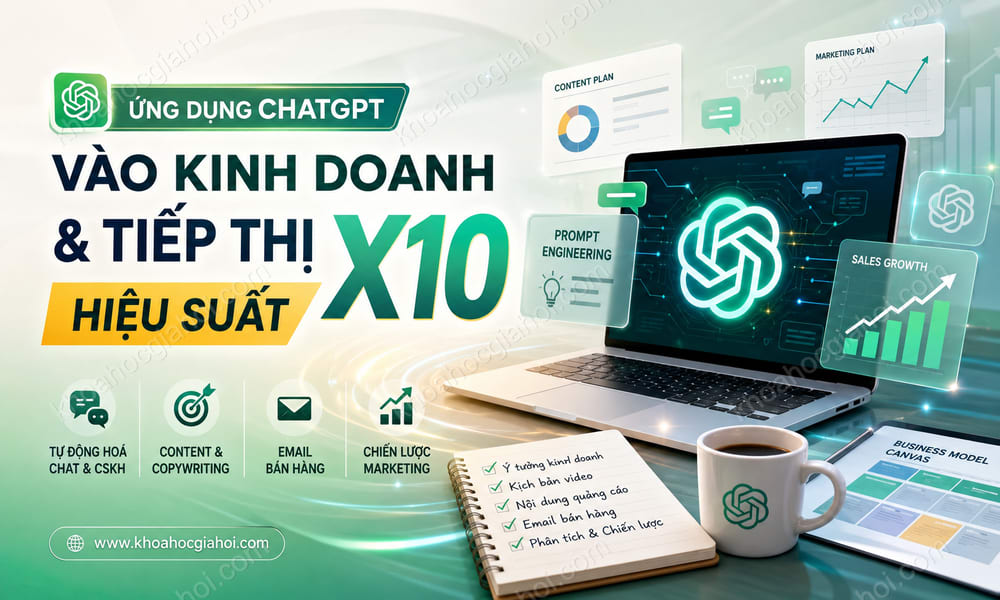 Khóa Học Áp Dụng Chatgpt Vào Kinh Doanh Và Tiếp Thị, X10 Hiệu Suất