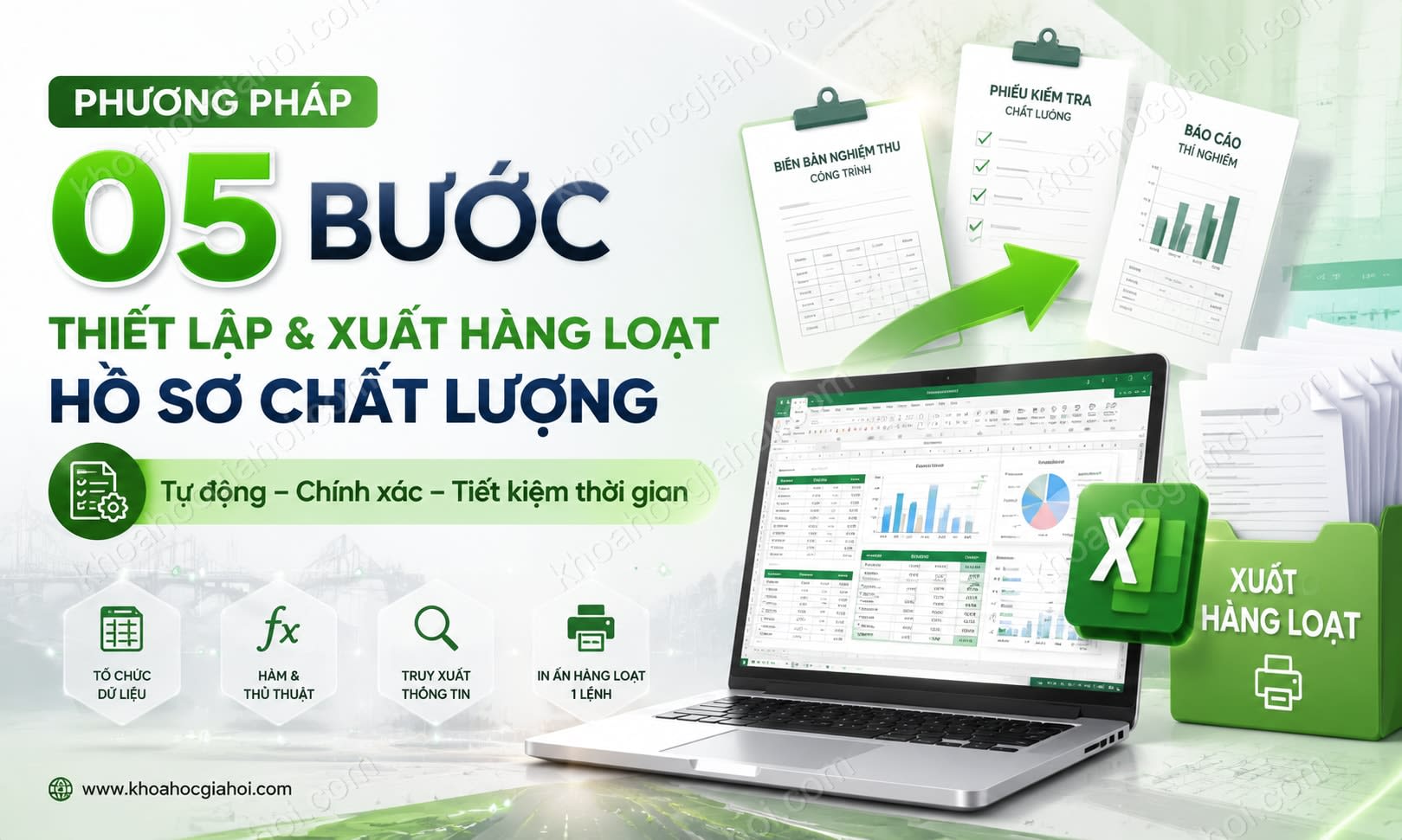 Khóa Học Phương Pháp 05 Bước Thiết Lập Và Xuất Hàng Loạt Hồ Sơ Chất Lượng