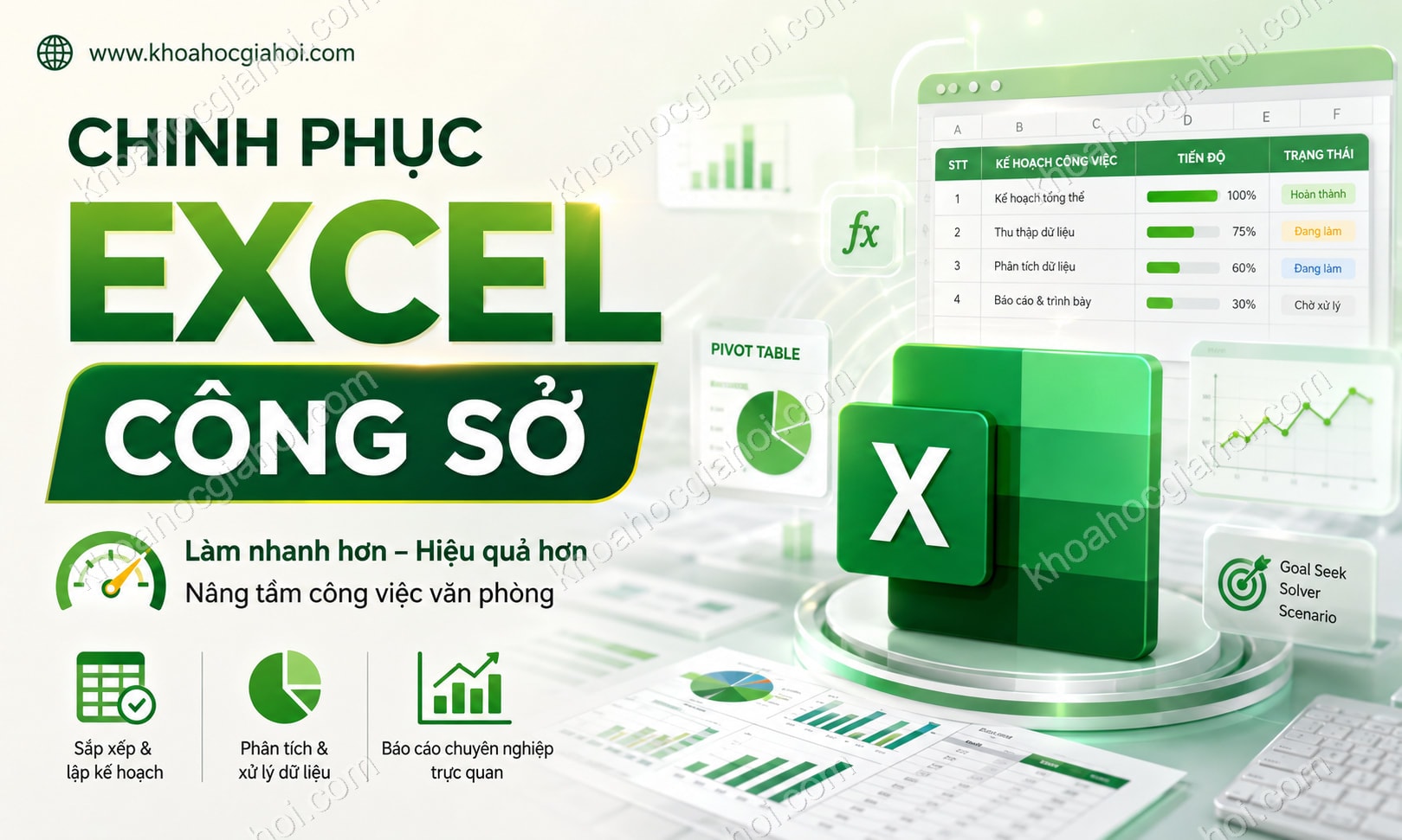 Khóa Học Chinh Phục Excel Công Sở
