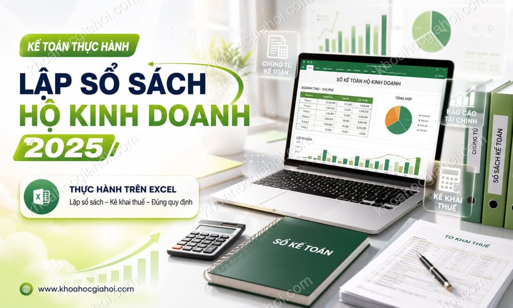 Khóa Học Kế Toán Thực Hành Lập Sổ Sách Hộ Kinh Doanh 2025