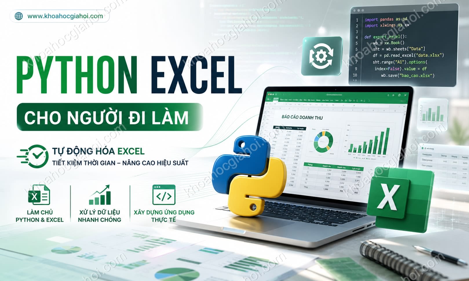 Khóa Học Python Excel Cho Người Đi Làm Khóa Học Python Excel Cho Người Đi Làm