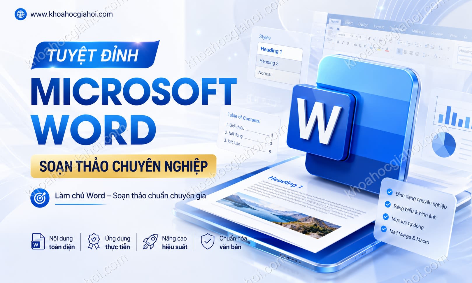 Khóa Học Tuyệt Đỉnh Microsoft Word - Chuyên Gia Soạn Thảo Văn Bản