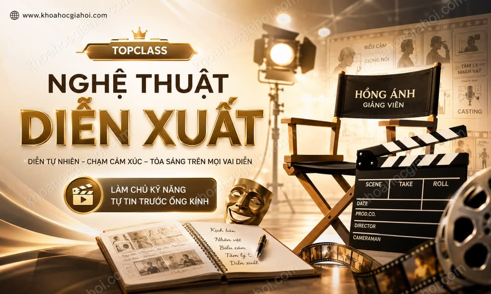 Khóa Học Topclass Hướng Dẫn Nghệ Thuật Diễn Xuất