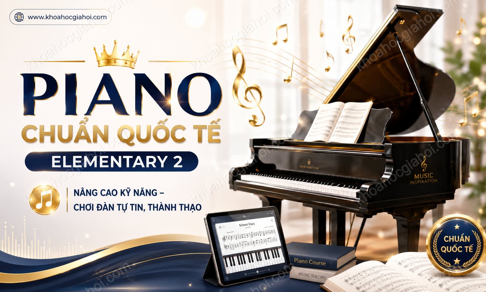 Khóa Học Piano Chuẩn Quốc Tế Elementary 2 Khóa Học Piano Chuẩn Quốc Tế Elementary 2