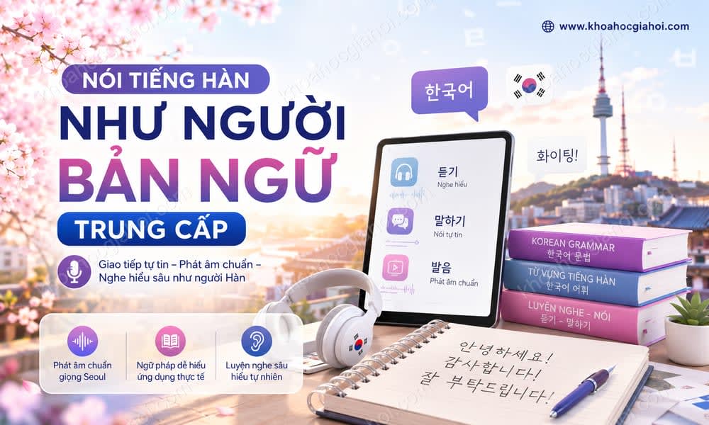 Khóa Học Nói Tiếng Hàn Như Người Bản Ngữ - Trung Cấp