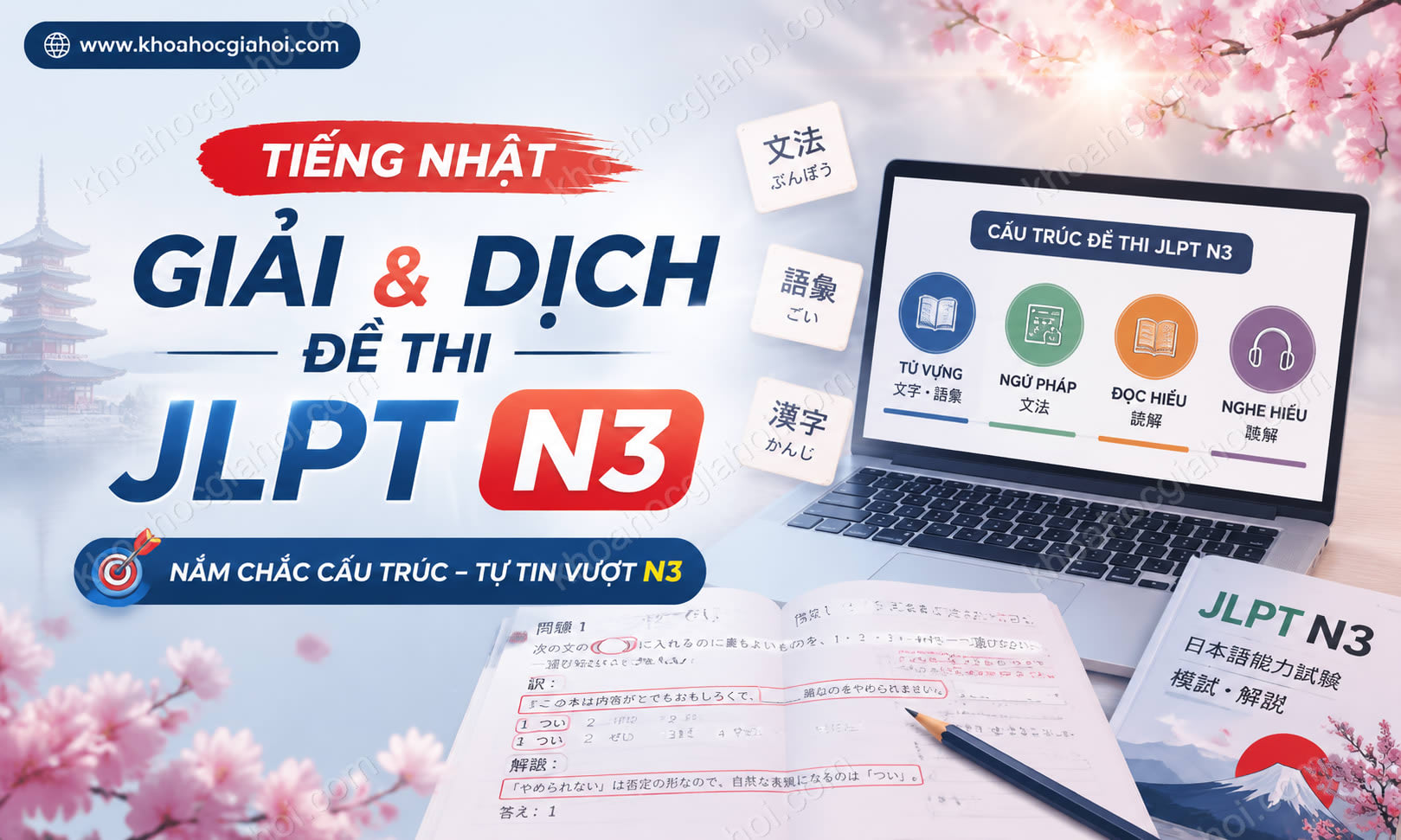 Khóa Học Tiếng Nhật Hướng Dẫn Cách Giải Và Dịch Đề Thi JLPT N3