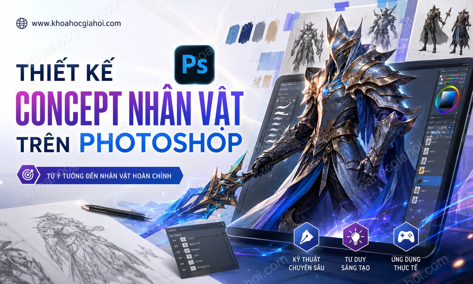 Khóa Học Thiết Kế Concept Nhân Vật Trên Photoshop