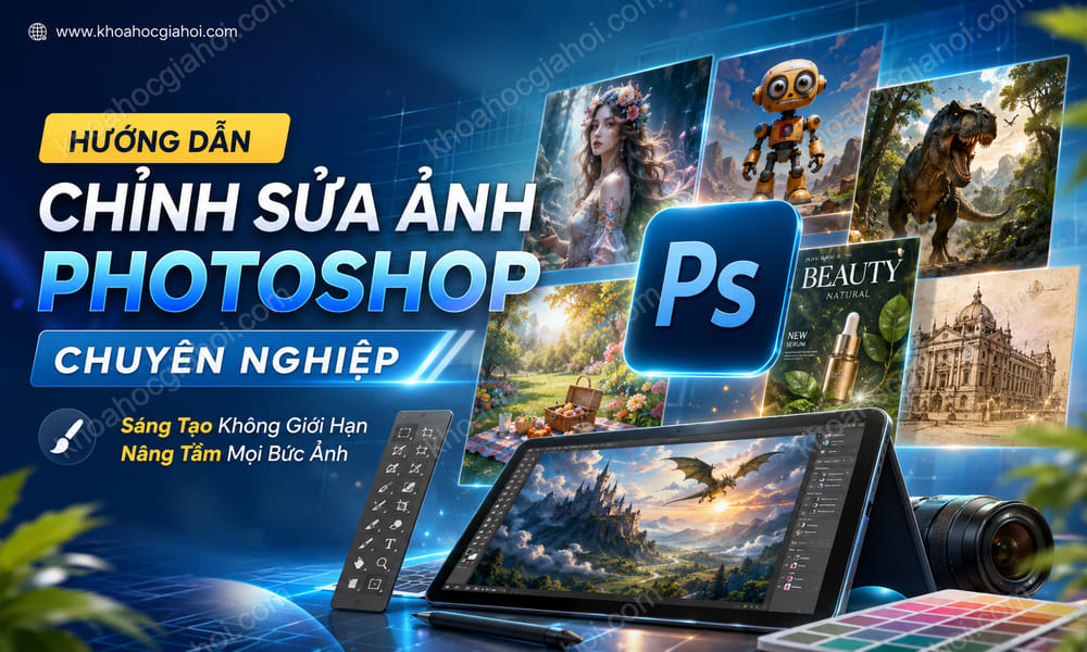 Khóa Học Hướng Dẫn Chỉnh Sửa Ảnh Photoshop Chuyên Nghiệp