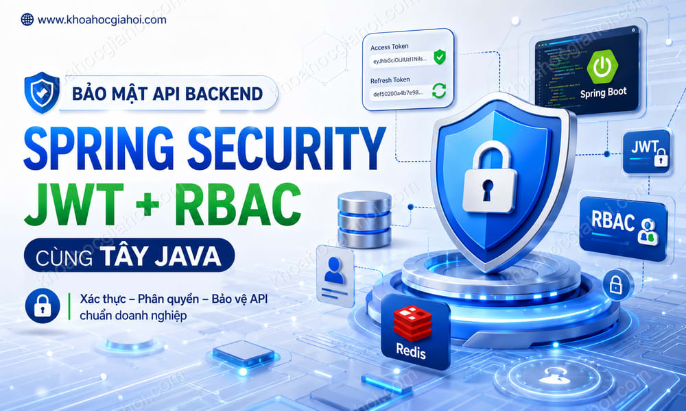 Khóa Học Bảo Mật Api Backend Với Spring Security + Jwt + Rbac Cùng Tây Java