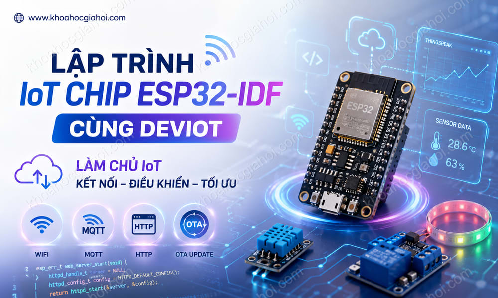 Khóa Học Lập Trình Iot Chip Esp32-idf Cùng Deviot