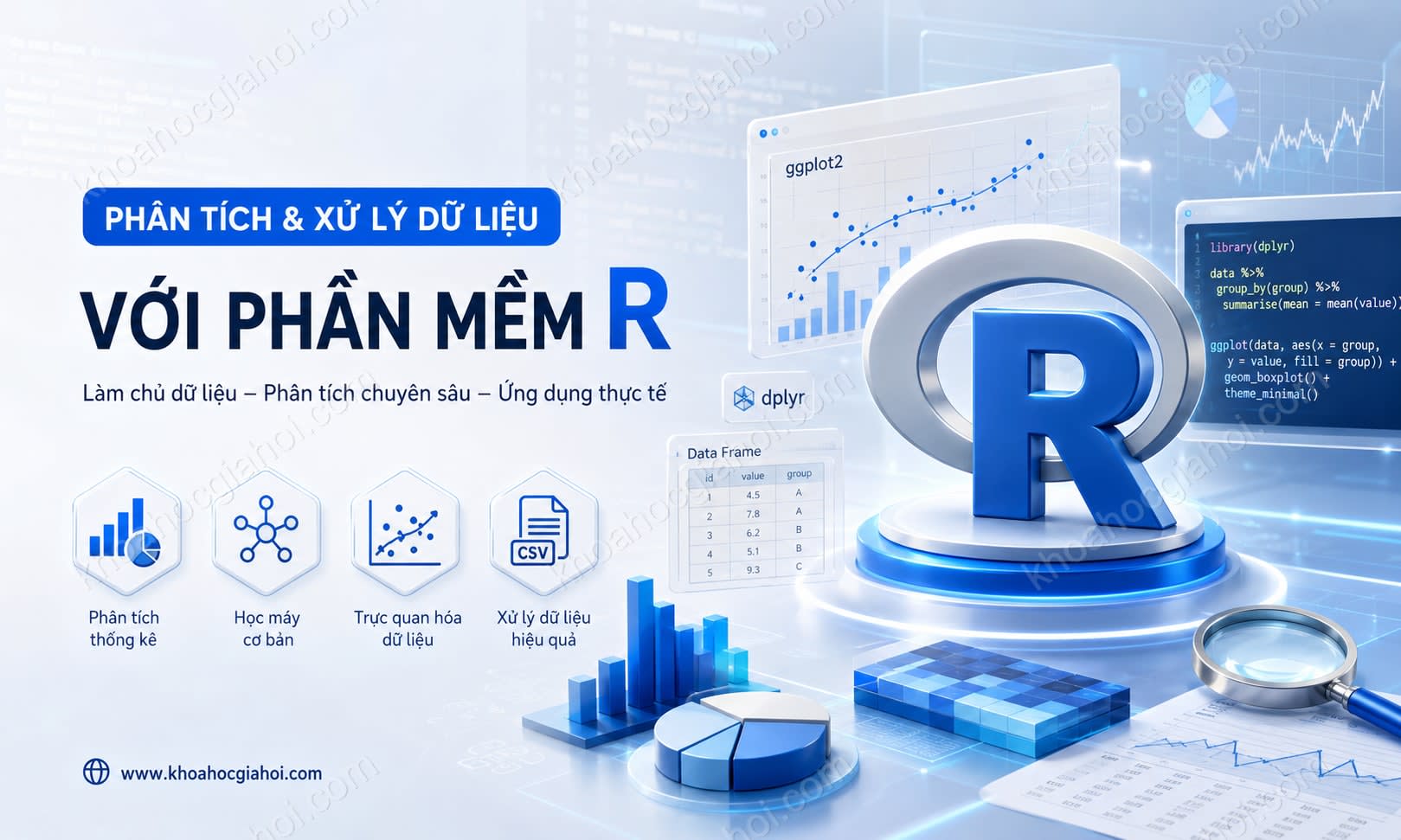 Khóa Học Phân Tích Và Xử Lý Dữ Liệu Với Phần Mềm R Khóa Học Phân Tích Và Xử Lý Dữ Liệu Với Phần Mềm R