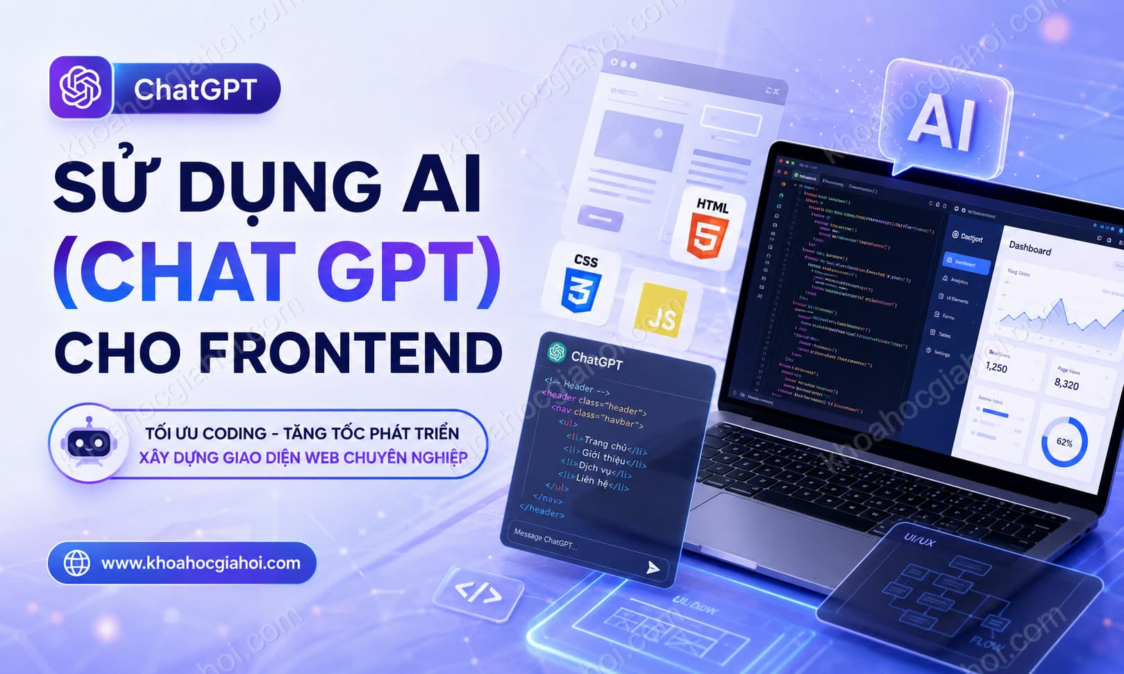 Khóa Học Sử Dụng AI (Chat GPT) Cho Frontend Khóa Học Sử Dụng AI (Chat GPT) Cho Frontend