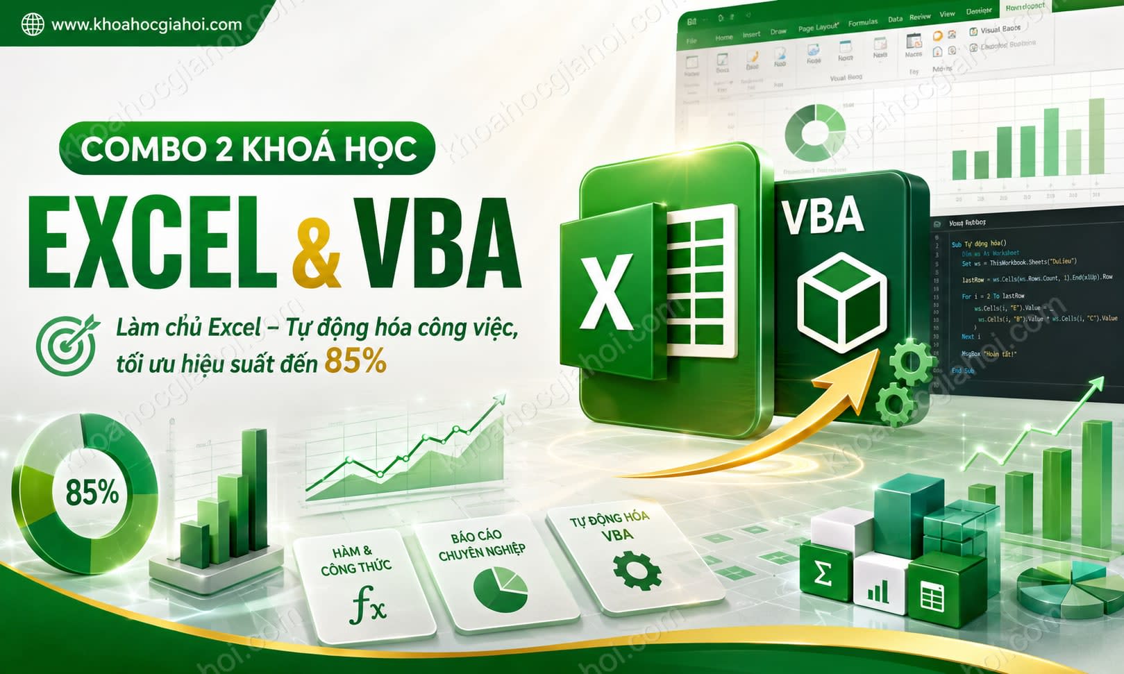 Combo 2 Khoá Học Excel Và Vba Combo 2 Khoá Học Excel Và Vba
