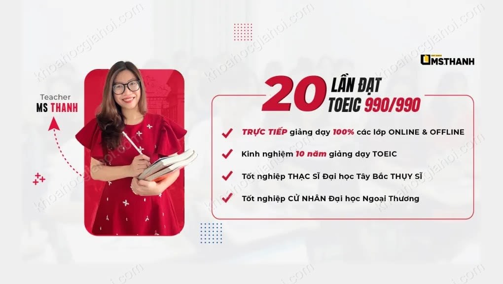 Khóa Học Toeic Ms Thanh – Ngữ Pháp, Chiến Thuật & ETS Practice