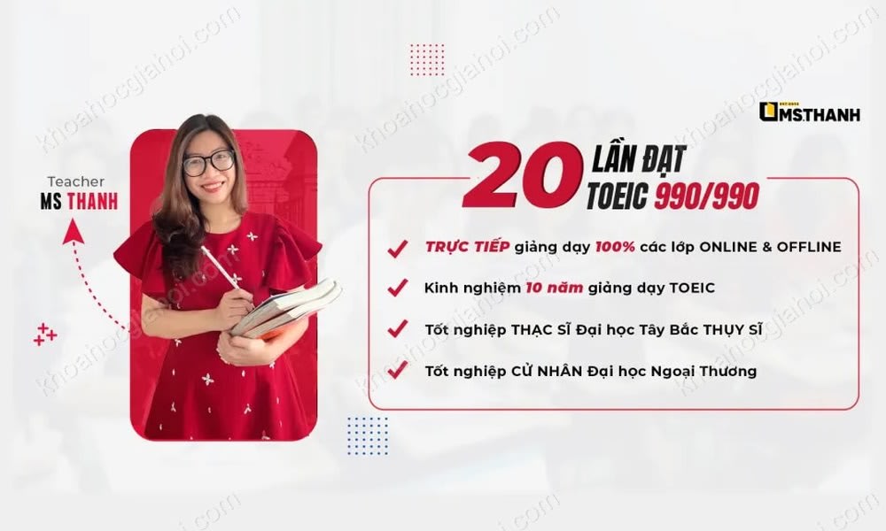 Khóa Học Toeic Ms Thanh – Ngữ Pháp, Chiến Thuật & ETS Practice