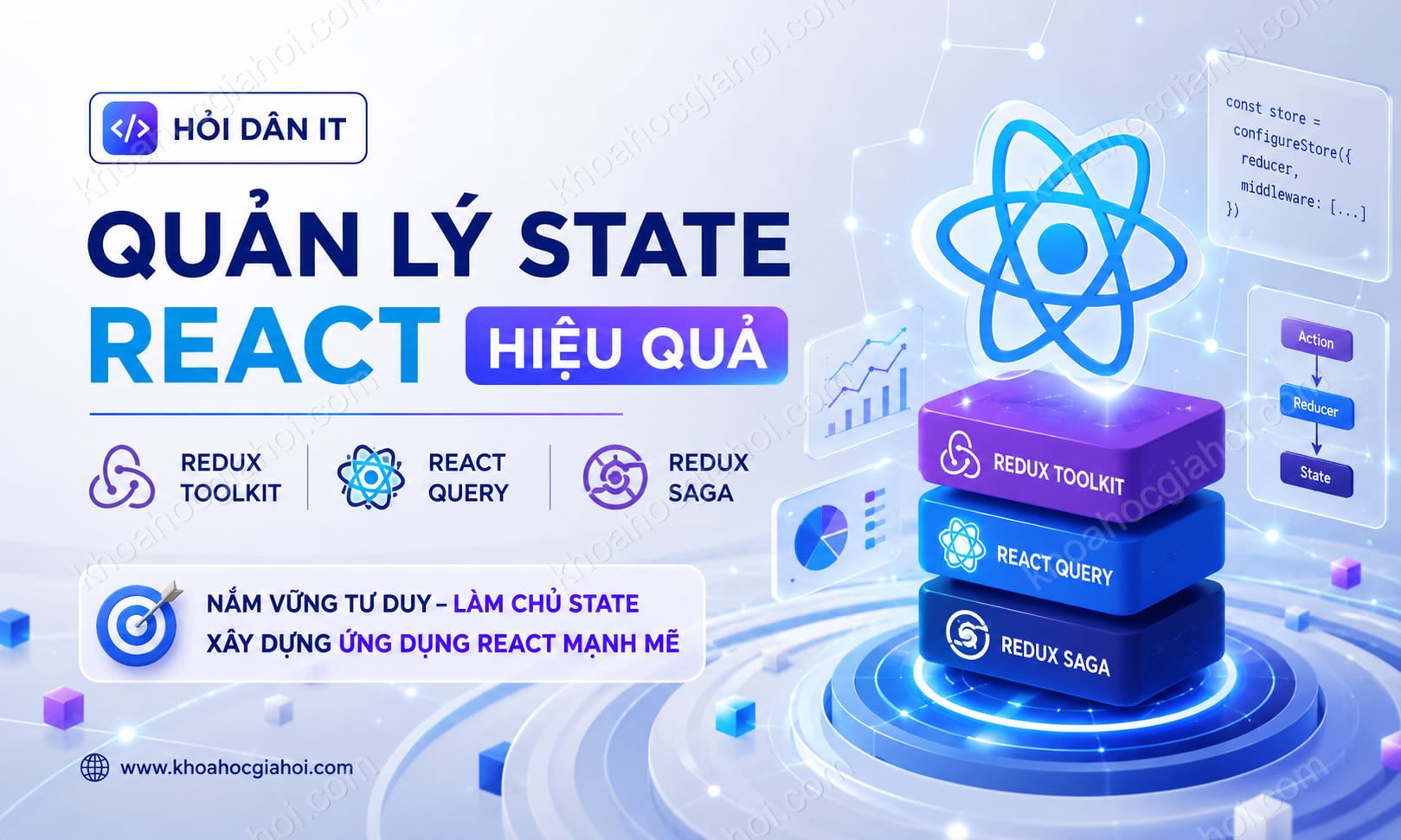 Khóa Học React State Manager - Redux Toolkit, React Query, Redux Saga Cùng Hỏi Dân IT