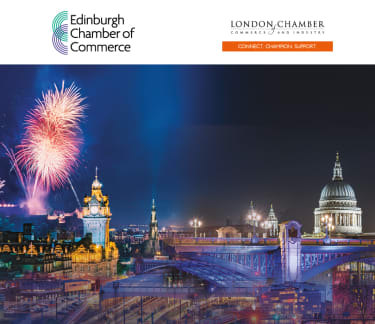 Economic growth report cover  in London and Edinburgh