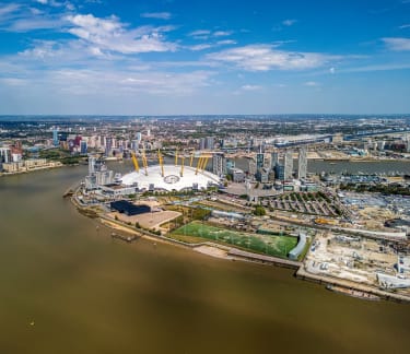 Image of London's Greenwich Peninsula