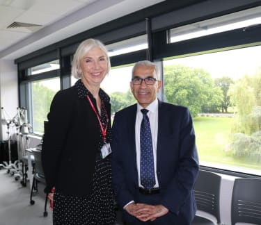 Professor Shân Wareing and Karim Fatehi