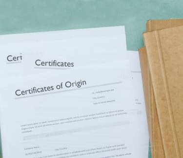 Certificates of Origin document