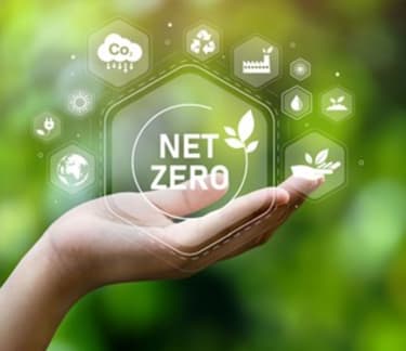 symbols depicting net zero and sustainability