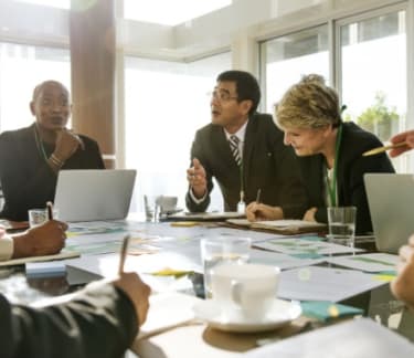 Colleagues in a meeting