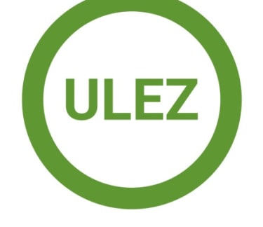 Ulez sign in green