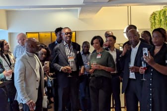 BBA Autumn Reception attendees networking