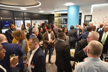 People networking at the London Chamber