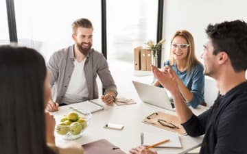 Colleagues in a meeting