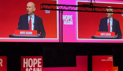 Chancellor giving a speech at the Labour Party Conference 2026
