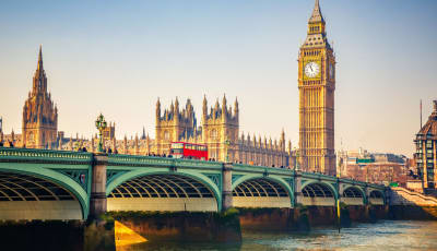 Big Ben and westminster bridge in London