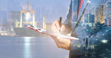 Man writing on a documents