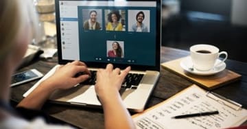 Person doing a video chat
