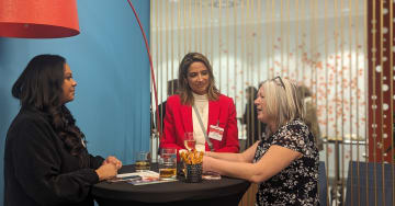 Two attendees at LCCI's Women in Business  event