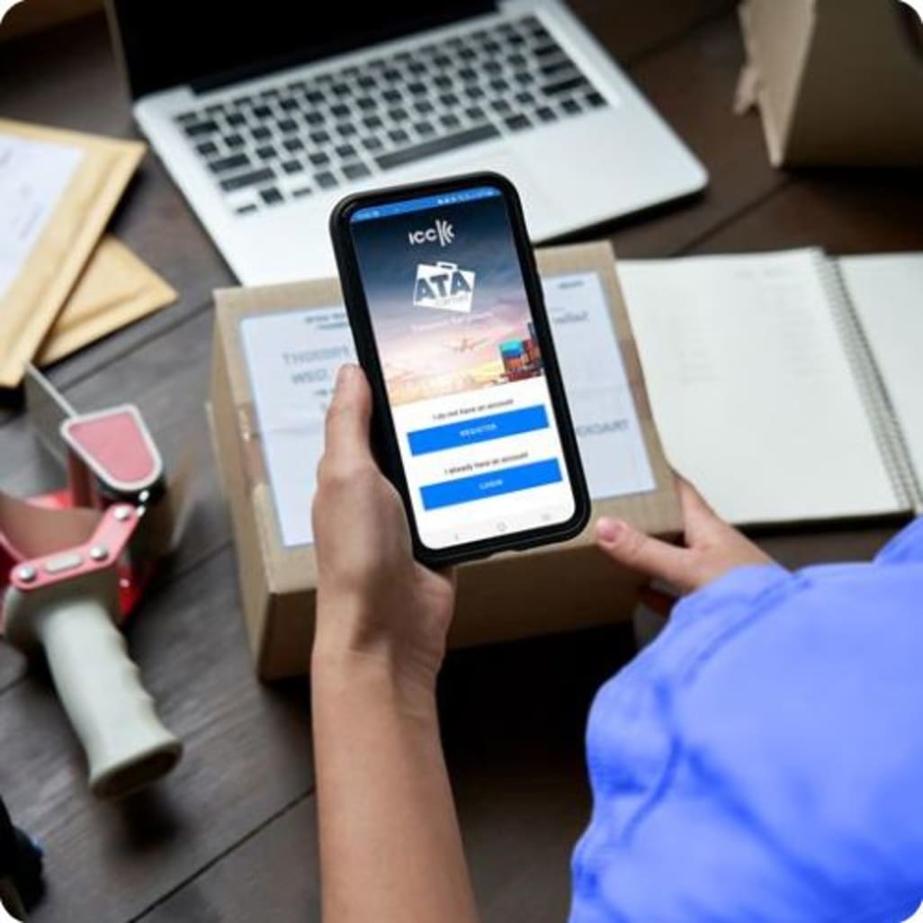 EATA carnet app on a phone