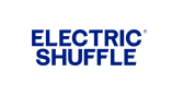 Electric Shuffle company logo in blue