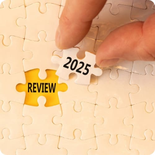 Puzzle with review written
